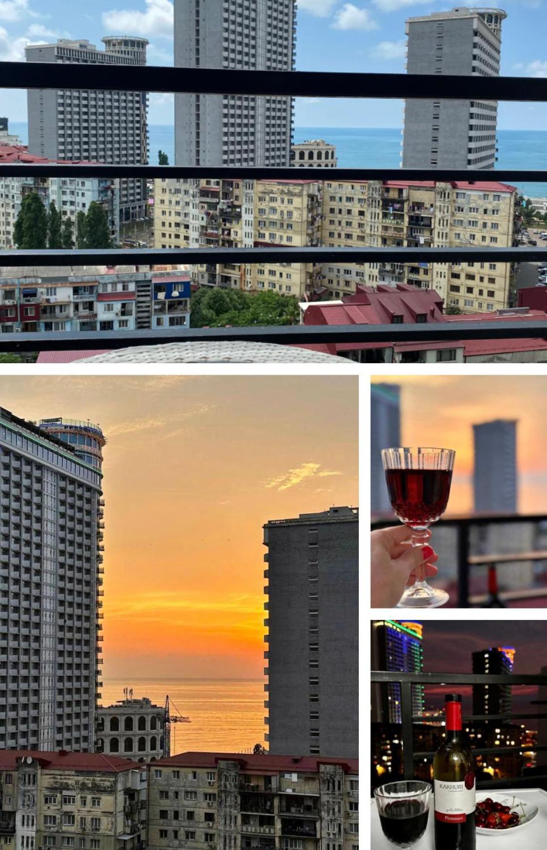 巴统Pirosmani 18D, 14 Floor公寓 外观 照片